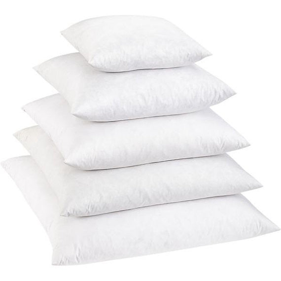 Feather Down Pillow Inserts 90/10 16x16 18x18 20x20 22x22 24x24 26x26 28x28  Euro Down Insert Lumbar Pillow Insert 