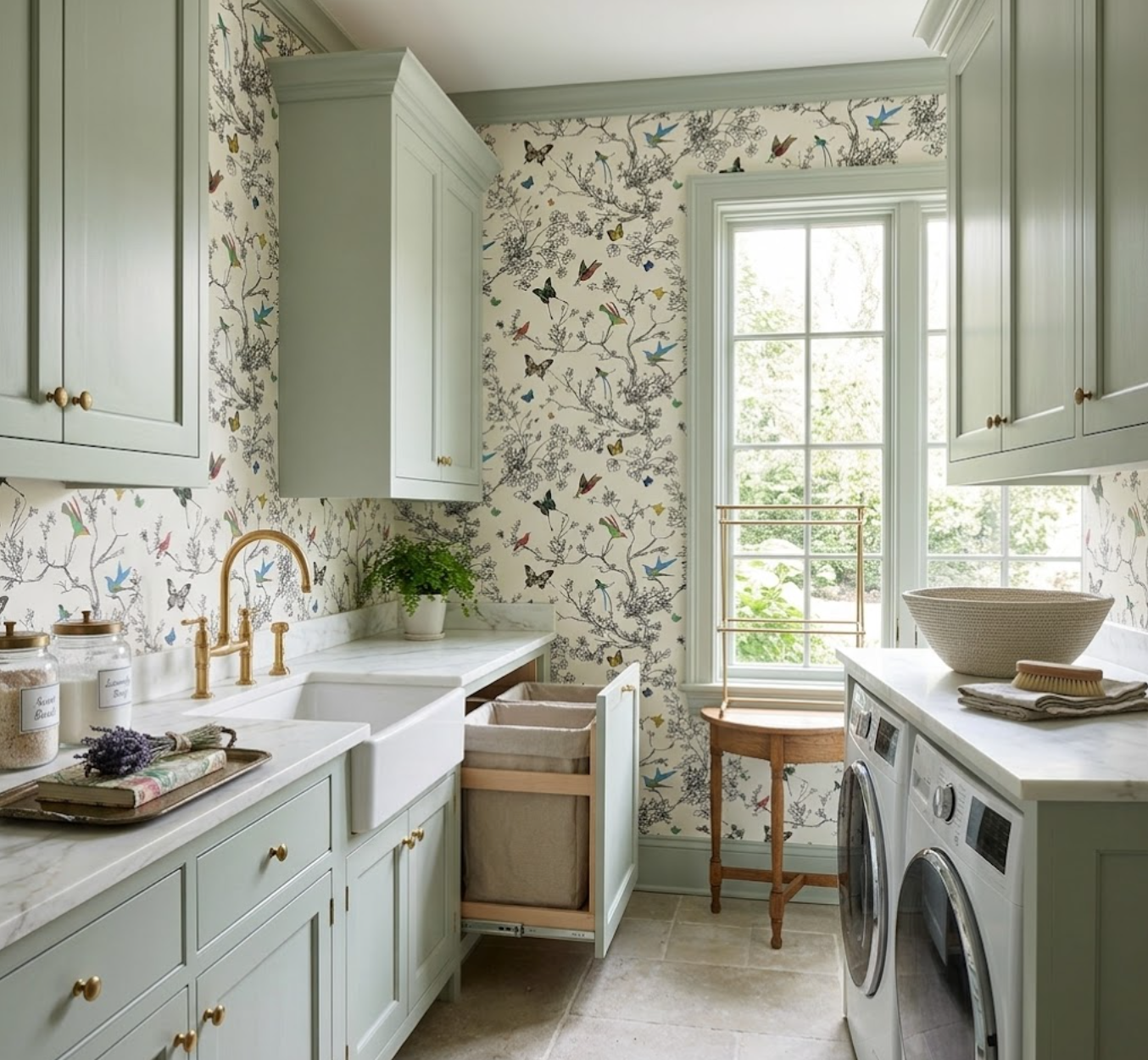 Schumacher Birds and Butterflies Wallpaper – DEKOWE