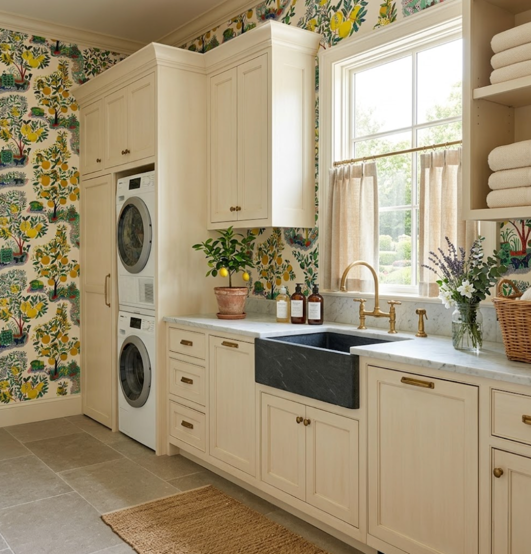 Schumacher Citrus Garden Wallpaper – DEKOWE
