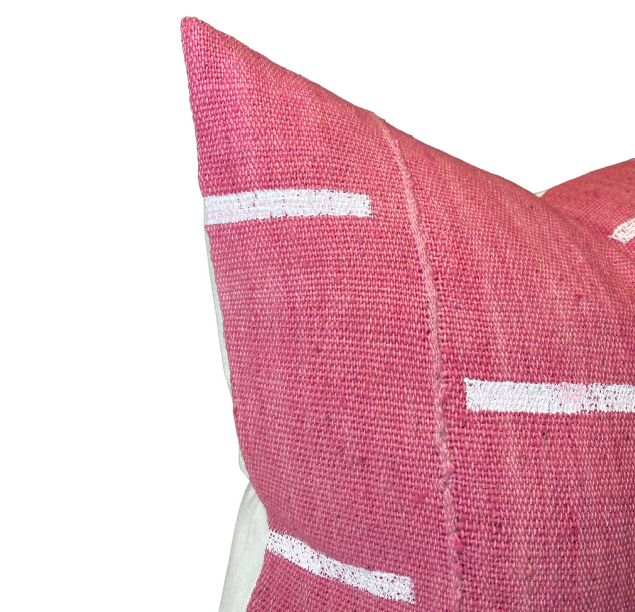 Pink mudcloth pillow sale