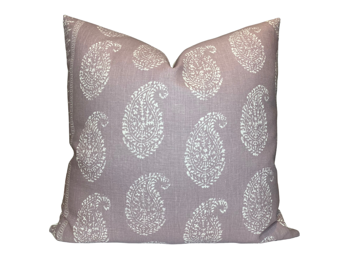 Peter Dunham Kashmir Paisley Pillow Cover in Lilac Purple – DEKOWE