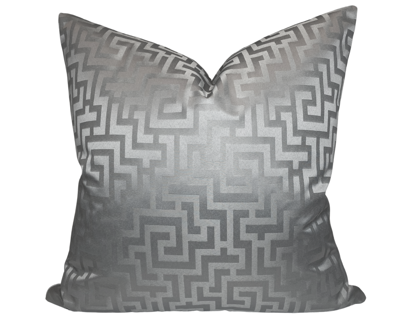 Greek Key Pillow Cover in Silver DEKOWE
