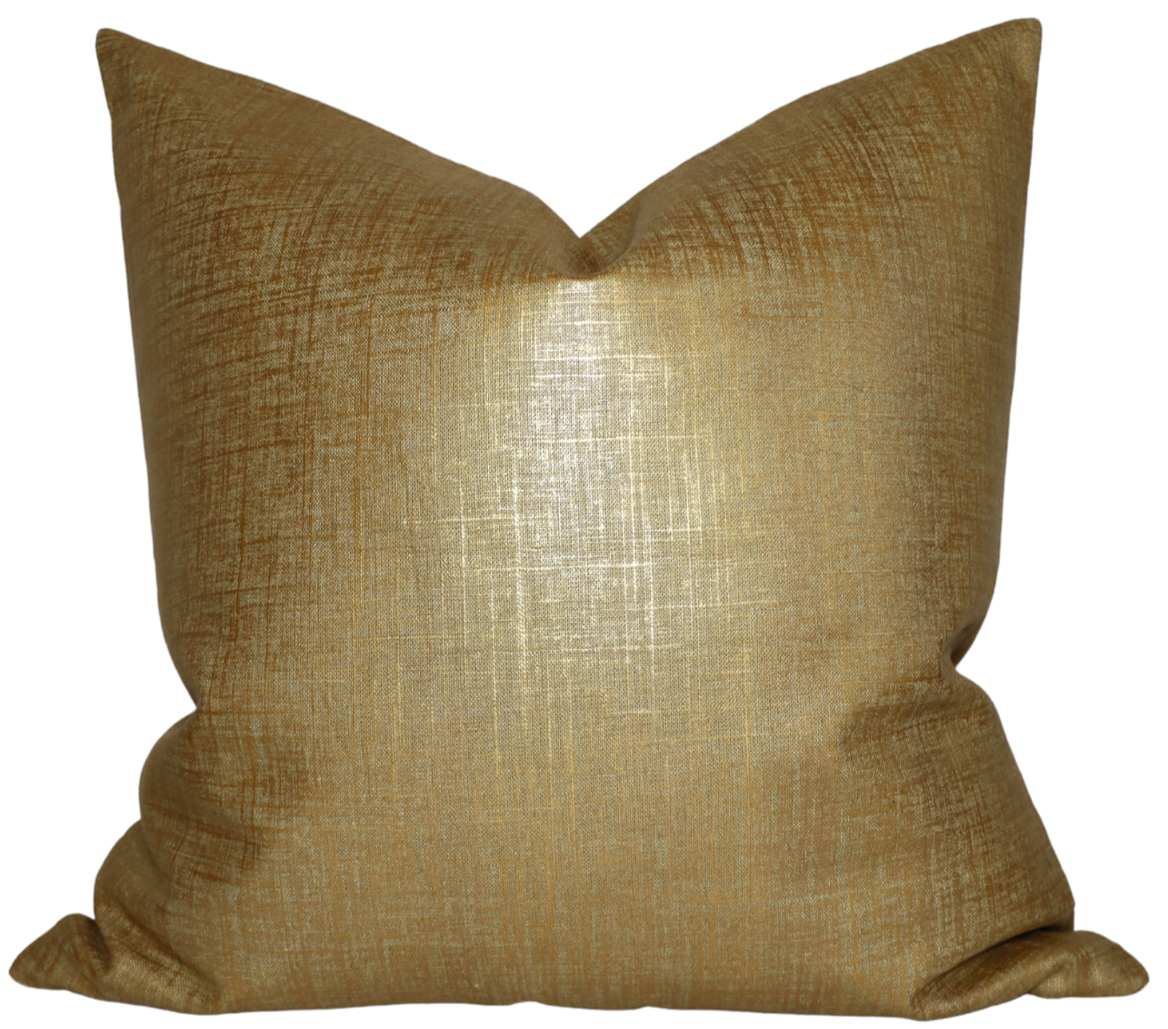 Gold Metallic Pillow Cover Designer Throw Pillows