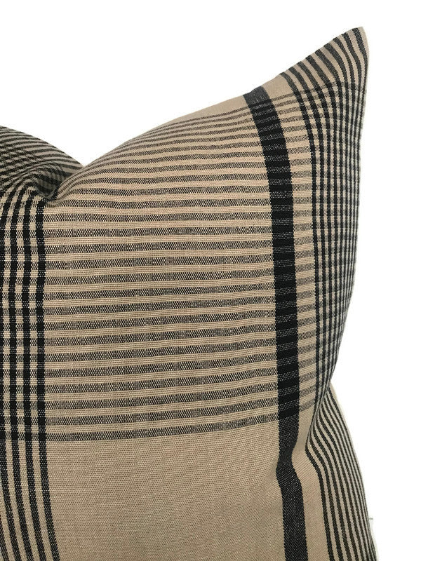Exodus Pillow Cover in Tan Black DEKOWE